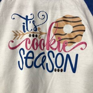 Girl Scout cookie shirt small baseball